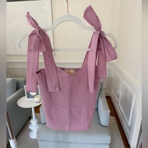 Nation LA lilac tie up tank top, size small, never worn